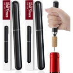 2 pi�ces tire - bouchon pompe � air 2 - en - 1 avec coupe - capsule, ouvre - bouteille � pression d'air ...