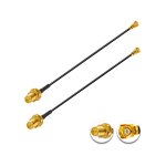 2 pi�ces u. f. l1 vers rp - sma femelle c�ble coaxial faible perte 2  / 5cm u. f. l1 1. 37mm c�ble coaxial ...