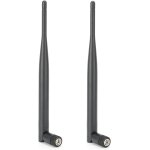 2 x antenne wifi 6dbi 2. 4g 5g double bande, c�ble d'antenne femelle sma pour r�seau sans fil, extenseur ...