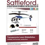 20 films autocollants transparents a4