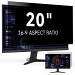 20 pouces filtre de confidentialit�, amovible film protecteur d'ecran, anti - lumi�re bleu anti espion ...