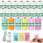 20 rouleaux appareil photo impression papier, rouleau thermique, rouleaux appareil photo enfant auto ...