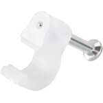 200pcs câble coaxial électrique fixation murale fixation fil largeur 6mm selle nylon blanc 200pcs câble coaxial électrique fixation murale fixation fil largeur 6mm selle nylon blanc