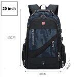 2025 etanche 17 / 20 pouces sac a dos pour ordinateur portable hommes avion voyage sac a dos femmes oxford ...