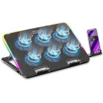2025 nouveau - guardian c600 refroidisseur pc ordinateur portable 12�� a 15, 6�� - 6 ventilateurs ...