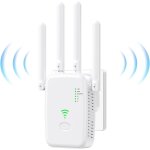 2025 nouveau repeteur wifi puissant, amplificateur wifi 4 antennes, 2 ports lan, rpteur wifi 300mbps, ...