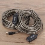 20m usb 2. 0 type a mâle à femelle rallonge câble d'extension noir 20m usb 2. 0 type a mâle à femelle rallonge câble d'extension noir