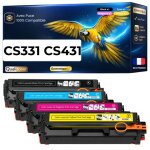 20n20k0 c0 m0 y0 pack 4 toners compatibles pour lexmark cx331 cx431 noir cyan magenta jaune avec puce ...