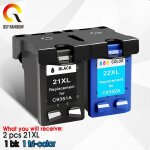 21xl 22 cartouche d'encre de remplacement pour imprimante hp21 hp 21 compatible deskjet f380 f2180 f2280 ...