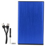 22i12 - rtk 2. 5 ?port parallle botier de disque dur ide pour dessin mtallique notebook (bleu)