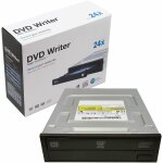 24 x graveur dvd - rw interne sata super multi dl drive noir cd + / - rw, dvd + / - rw, dvd dl, 4 - 24 ...
