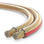 ® 25 mètres 2x4. 00mm cca câble de haut - parleur / câble d'enceinte, couleur: transparent ® 25 mètres 2x4. 00mm cca câble de haut - parleur / câble d'enceinte, couleur: transparent