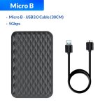 2520u3 - bk - orico botier ssd portable, botier de disque dur externe, prise en charge uasp hd, 2. ...