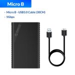2521u3 - bk - orico botier ssd portable, botier de disque dur externe, prise en charge uasp hd, 2. ...