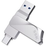 256gb usb c flash drive dual drive 2 in 1 otg usb 3. 2 + usb type c memory stick thumb drive, thunderbolt ...