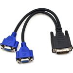 25cm câble de séparation vidéo dvi 24 + 5 mâle dvi - i à double vga femelle pour moniteur de 25cm (une ... 25cm câble de séparation vidéo dvi 24 + 5 mâle dvi - i à double vga femelle pour moniteur de 25cm (une ...