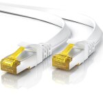 25m cble rseau cat 7 plat, cble ethernet 25 mtres, gigabit rseau local lan 10 gbps, cbles de connexion ...