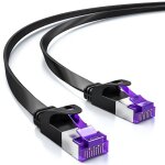 25m c�ble r�seau plat cat7 - ethernet rj45 10 gbit / s - c�ble de brassage d'installation pour internet, ...