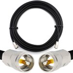 25m pl259 vers pl259 uhf c�ble coaxial �tanche ip67 - hf400 flexible 50 ohm c�ble d'extension (�quivalent ...