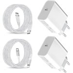25w chargeur et cable pour ipad pro 13, 12. 9, 11 2024 2023 2022 2021 2020 2019 m4 m2 m1, ipad air 5 ...