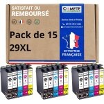 29xl - 15 cartouches compatibles avec epson 29 xl fraise - multipack pour xp - 342 xp - 352 xp - 452 ...