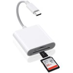2en1 usb c lecteur de carte sd, adaptateur micro sd vers type c otg, adaptateur carte de camra sd pour ...