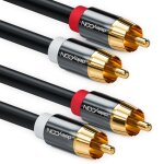 2m cble cinch stro audio cinch rca 2x prises cinch vers 2x prises cinch installations hifi rcepteurs ...