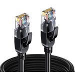 2m rj45 cat 7 ethernet network cable, twisted pair shielded sftp 100% copper, 6mm diameter cable, 28awg ...