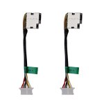 2pcs cable flexible de connecteur de dock de prise d'alimentation dc compatible avec hp pavilion 799735 ...