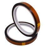 2pcs kapton haute temp�rature r�sistant, ruban masquage polyimide, pour imprimante 3d, le soudage, le ...