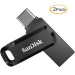 2pcs sandisk ultra 64 go cl� usb � double connectique pour les appareils usb type - c