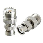 2pcs uhf so239 � connecteur coaxial so - 239 uhf femelle � m�le adaptateur radio rf coaxial cb pour antenne ...