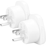 2x adaptateur voyage usa - type b - adaptateur compact - compatible prise etats - unis canada japon vietnam ...