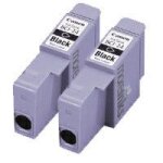 2x - black pour canon / pixma / smartbase / imageclass / photo / multipass / bubble / jet / fax d i255 ...
