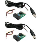 2x gm67 1d / 2d usb uart lecteur de code  barres lecteur de module de lecteur de code qr