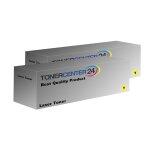2x laser toner premium cartouche de couleur jaune compatible pour les imprimantes oki c310, c330, c530, ...