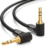 3, 0m c�ble audio jack aux 3, 5 mm c�ble audio st�r�o et connecteurs coud�s � 90 pour pc smartphone tablettes ...