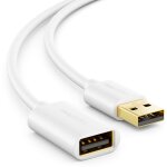 3, 0m cble usb 2. 0 high speed rallonge usb a mle vers usb a femelle - blanc