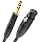 3, 0m c�ble xlr vers prise jack st�r�o 6, 35mm - c�ble pour microphone c�ble adaptateur audio aux - qualit� ...
