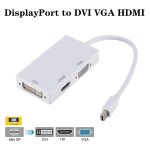 3 en 1 - adaptateur mini dp displayport vers hdmi, 3 en 1, vga, dvi, câble convertisseur pour macbook ... 3 en 1 - adaptateur mini dp displayport vers hdmi, 3 en 1, vga, dvi, câble convertisseur pour macbook ...