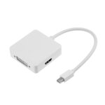3 en 1 mini dp displayport vers hdmi dvi vga cble de convertisseur d'adaptateur de port d'affichage ...