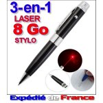 3 - en - 1: stylo bille + cl usb 8 go + pointeur laser - ide cadeau original - expdi de france