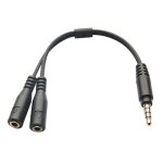3. 5mm couteur casque mle  2 femelle y sparateur audio micro adaptateur cble pour iphone