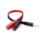 3. 5mm mle  femelle micro casque jack cble adaptateur audio splitter casque 3 pour iphone samsung ...