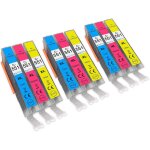 3 c / m / y ensemble de 3 cartouches d'encre  remplacer cli - 551 compatible / non - oem pour pixma ...