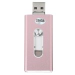 3 in 1 micro u disk 256gb otg flash drive usb for memory stick for android / ios / windows