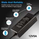 3 pack alimentation adaptateur, transformateurs 12v 5a, transformateurs bande 60w chargeur pour pc portable, ...