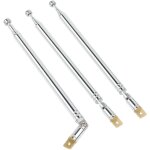 3 pi�ces antenne radio 76. 5cm antenne fm t�lescopique, c�bles d'antennes pour radio tv, design de 7 ...