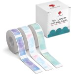 3 rouleaux d'tiquettes thermo - adhsives, 12 mm * 40 mm, compatible avec d30 l'imprimante d'tiquettes, ...
