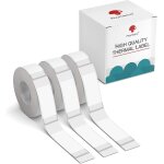 3 rouleaux d'tiquettes transparentes papier autocollant, 14 mm * 25 mm, compatible avec d30 l'imprimante ...
